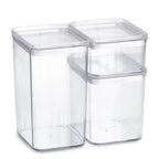 Set de 3 Recipientes Transparentes para Cocina - Style Home Shop