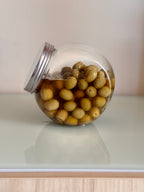 Tarro de Vidrio “Candy” 1200 ml con Tapa de Acero Inoxidable | Diseño, Frescura y Brillo en tu Cocina