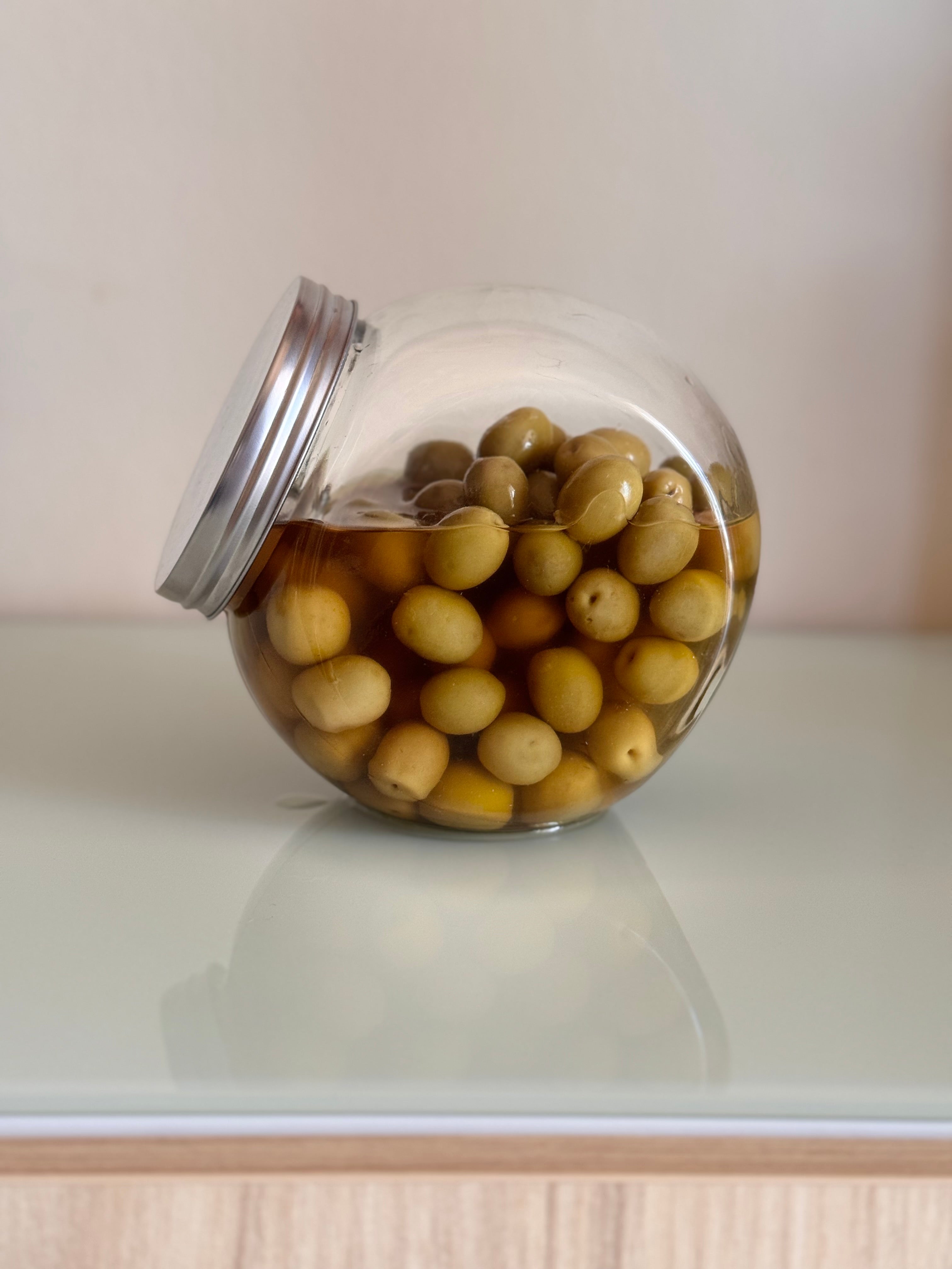 Tarro de Vidrio “Candy” 1200 ml con Tapa de Acero Inoxidable | Diseño, Frescura y Brillo en tu Cocina