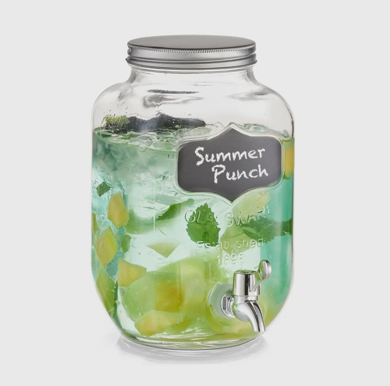 Dispensador de Bebidas de Vidrio 3,5 L | Christmas Edition – Vino Caliente & Festive Drinks