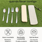Set de Cubiertos Reutilizables con Estuche – Llévalos Contigo - Style Home Shop