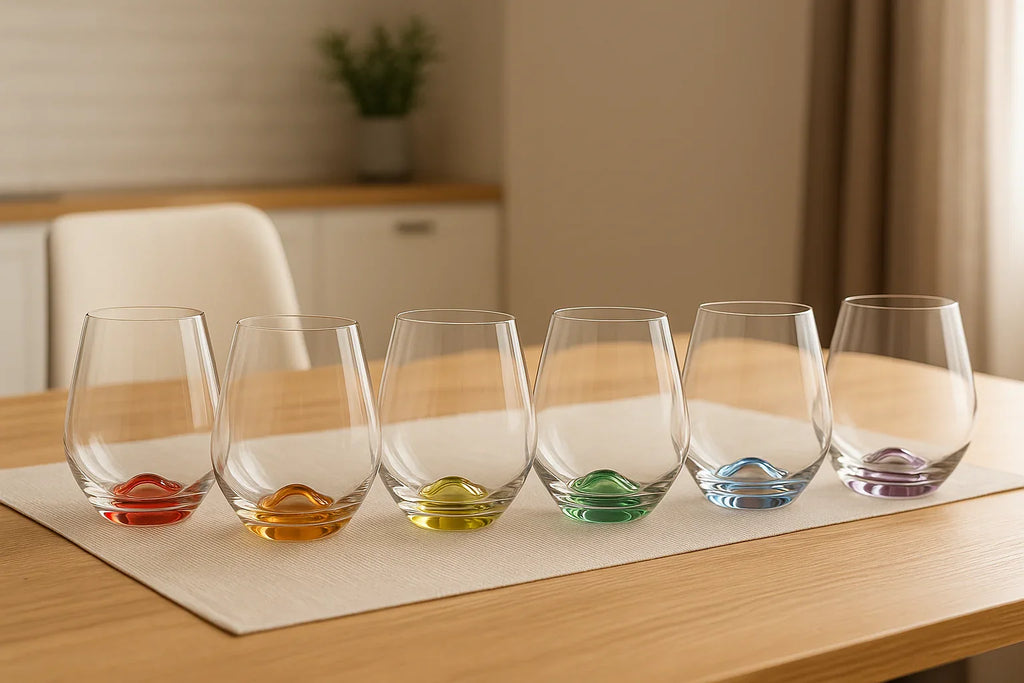 Juego de 6 Vasos de Cristal Bohemia – Elegancia y Estilo para tu Mesa - Style Home Shop