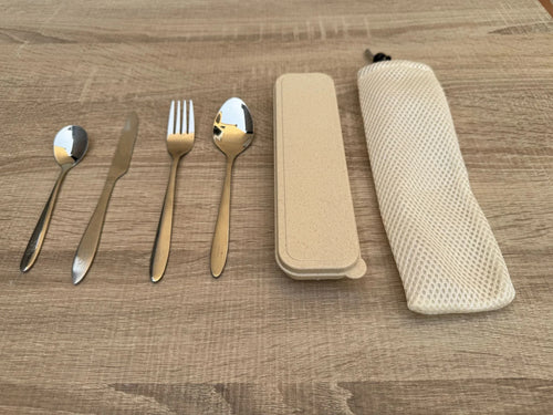 Set de Cubiertos Reutilizables con Estuche – Llévalos Contigo - Style Home Shop